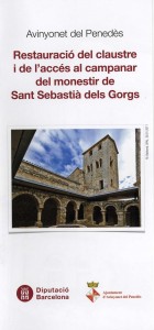 Opuscle - Restauració Monestir de Sant Sebastià dels Gorgs 2012